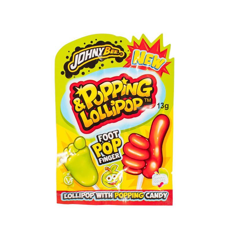 Lecca lecca johnybee Popping& Lollipop- caramelle in polvere mano e piede.