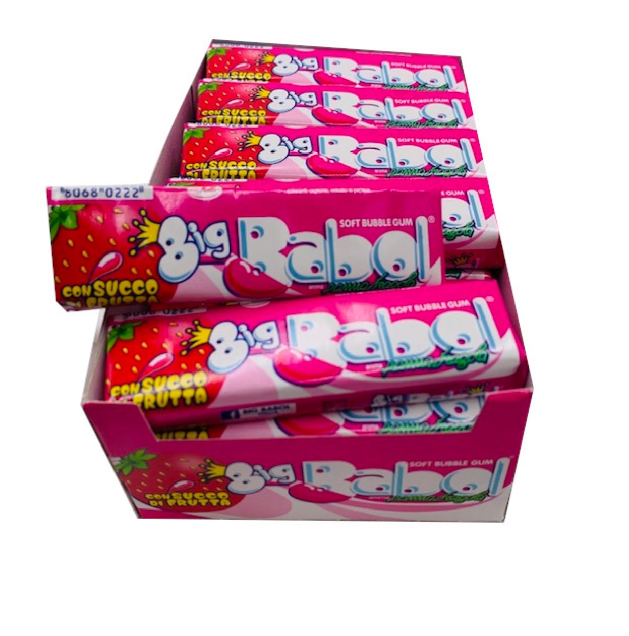 Big Babol Creme und Erdbeere 24 Stück