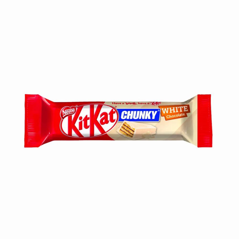 Kit Kat Chunky White Chocolate, wafer ricoperto di cioccolato bianco da 40g